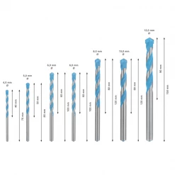 Assortiment Foret Béton Coffret De 7 Forets Carbure Expert Multi-construction CYL9 Bosch