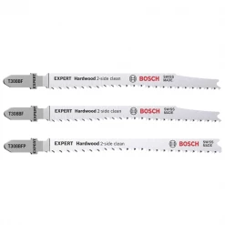 Bosch Lame De Scie Sauteuse Pour Le Bois Kit De 3 Lames Expert Hardwood 2-side Clean T 308 BF Et T 308 BFP -Outil de coupe Soldes Boutique 1 104