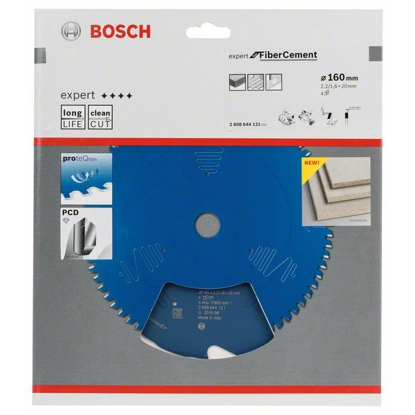 ø 160 Mm Lame Scie Circulaire Bosch Expert Fibrociment 160 X 20 X 2,2 Mm 4 Dents 4 ø 160 Mm Lame Scie Circulaire Bosch Expert Fibrociment 160 X 20 X 2,2 Mm 4 Dents – Image 2