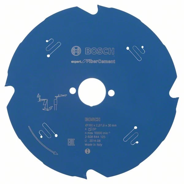 ø 190 Mm Lame Scie Circulaire Bosch Expert Fibrociment 190 X 30 X 2,2 Mm 4 Dents 3 ø 190 Mm Lame Scie Circulaire Bosch Expert Fibrociment 190 X 30 X 2,2 Mm 4 Dents