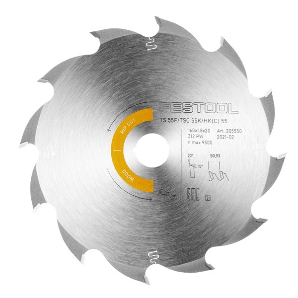 Lame De Scie Circulaire Bois ø 160 Mm Lame Scie Circulaire Festool Wood Rip Cut Ø160 X 1.8 X 20 Mm - 12 Dents 3 Lame De Scie Circulaire Bois ø 160 Mm Lame Scie Circulaire Festool Wood Rip Cut Ø160 X 1.8 X 20 Mm - 12 Dents