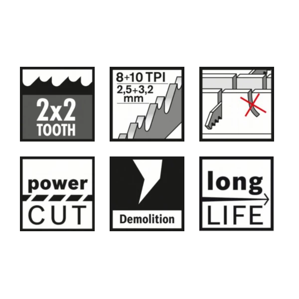 Lame De Scie Sabre Pour Le Métal Lame Scie Sabre Bosch S 1120 CF Heavy For Metal 150x25x1,1mm Lot De 5 5 Lame De Scie Sabre Pour Le Métal Lame Scie Sabre Bosch S 1120 CF Heavy For Metal 150x25x1,1mm Lot De 5 – Image 3