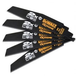 Lame De Scie Sabre Pour Le Bois Lame Scie Sabre Bi-métal Dewalt Extreme 2x Longueur 305 Mm - Lot De 5