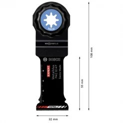 Lame Pour Outils Multifonction Lame Acier Et Inox - Expert MetalMax PAIZ 32 AIT Bosch - 32 X 50 Mm -Outil de coupe Soldes Boutique 3 120