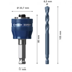 Bosch Adaptateur Et Foret De Centrage Adaptateur Expert Power Change Plus Avec Foret -Outil de coupe Soldes Boutique 3 141