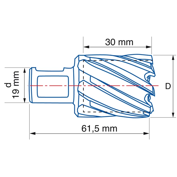 Fraise à Carotter HSS 4070 Pour Perceuse Magnétique - Izar - Diamètre 20 Mm - Longueur 30 Mm 4 Fraise à Carotter HSS 4070 Pour Perceuse Magnétique - Izar - Diamètre 20 Mm - Longueur 30 Mm – Image 2