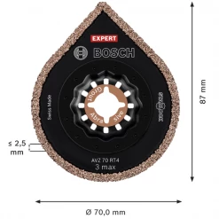Bosch Lame Segment Lame Carrelage Enlève-mortier - Expert 3 Max AVZ 70 RT4 -Outil de coupe Soldes Boutique 3 97