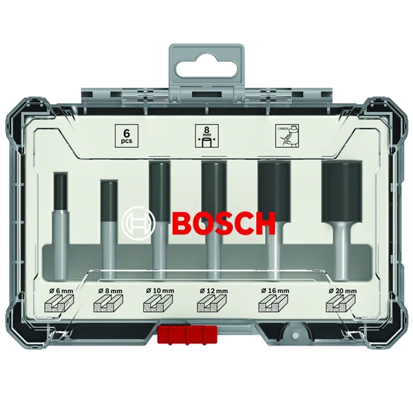 Coffret De Fraise Et Mèche Pour Défonceuse Fraise Droite à Rainurer Bosch Queue 6 Mm Diamètre 6 à 20 Mm Coffret 6 4 Coffret De Fraise Et Mèche Pour Défonceuse Fraise Droite à Rainurer Bosch Queue 6 Mm Diamètre 6 à 20 Mm Coffret 6 – Image 2