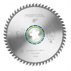 Lame De Scie Circulaire Métal ø 190 Mm Lame De Scie Festool à Denture Fine 190 X 2.6 FF TF 58 Dents