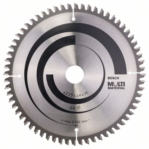 Ø 235 Mm Lame Scie Circulaire Bosch Multi-matériaux 235 Mm Alésage 30 Mm 64 Dents 3 Ø 235 Mm Lame Scie Circulaire Bosch Multi-matériaux 235 Mm Alésage 30 Mm 64 Dents