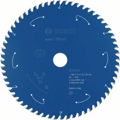 Lame De Scie Circulaire Bois ø 250 Mm Lame De Scie Circulaire Bosch Expert For Wood 254 X 30 X 2,1 Mm 60 Dents -Outil de coupe Soldes Boutique 5262