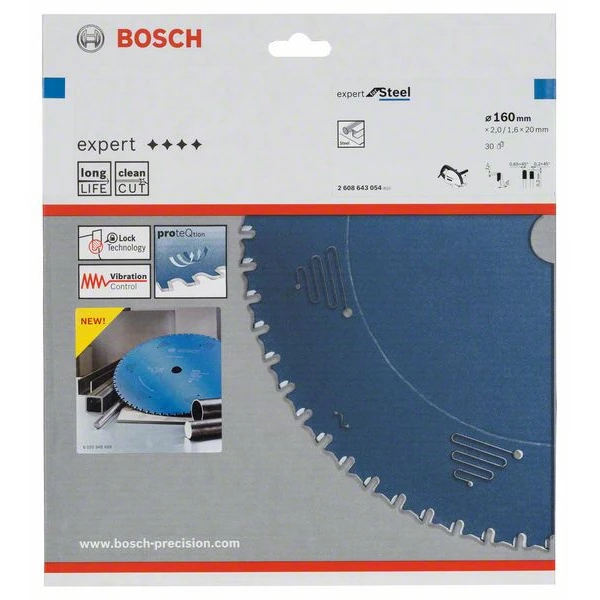 Lame De Scie Circulaire Métal ø 160 Mm Lame De Scie Circulaire Bosch Expert For Steel 160 X 20 X 2 Mm 30 Dents 6 Lame De Scie Circulaire Métal ø 160 Mm Lame De Scie Circulaire Bosch Expert For Steel 160 X 20 X 2 Mm 30 Dents – Image 4