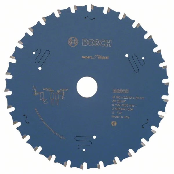 Lame De Scie Circulaire Métal ø 160 Mm Lame De Scie Circulaire Bosch Expert For Steel 160 X 20 X 2 Mm 30 Dents 4 Lame De Scie Circulaire Métal ø 160 Mm Lame De Scie Circulaire Bosch Expert For Steel 160 X 20 X 2 Mm 30 Dents – Image 2