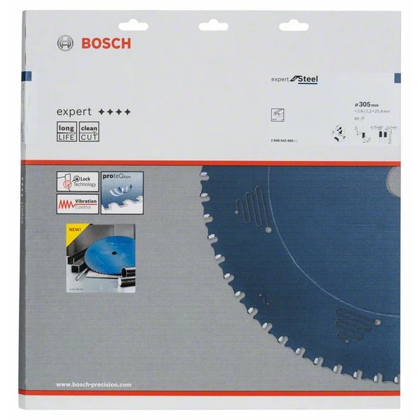 Lame De Scie Circulaire Métal ø 305 Mm Lame De Scie Circulaire Bosch Expert For Steel 305x25,4x2,6 Mm 60 Dents 5 Lame De Scie Circulaire Métal ø 305 Mm Lame De Scie Circulaire Bosch Expert For Steel 305x25,4x2,6 Mm 60 Dents – Image 3