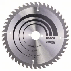 Lame De Scie Circulaire Bois Diamètre 230 Mm Lame Scie Circulaire Bosch Optiline Wood ⌀ 230 Mm Alésage 30 Mm 48 Dents