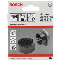 Scie Cloche Set De 6 Scies Cloches Bosch Avec Foret De Centrage - 46 à 81 Mm -Outil de coupe Soldes Boutique 632