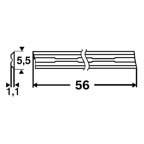 Fer Et Contre Fer Pour Raboteuse Et Rabot Fer Réversible Rabot Bosch Carbure Tranchant Droit 56x5,5x1,1 Mm Par 2 3 Fer Et Contre Fer Pour Raboteuse Et Rabot Fer Réversible Rabot Bosch Carbure Tranchant Droit 56x5,5x1,1 Mm Par 2