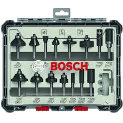 Coffret De Fraise Et Mèche Pour Défonceuse Fraise Mixte Bosch Queue De 6 Mm En Coffret De Démarrage De 15 Outils