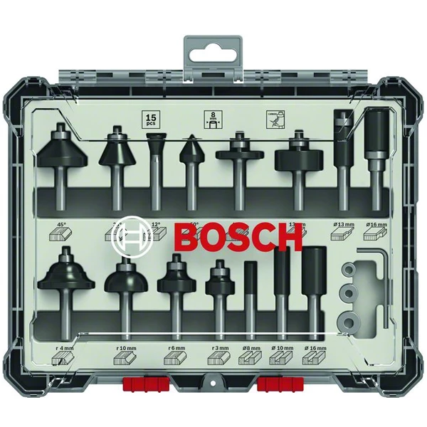 Coffret De Fraise Et Mèche Pour Défonceuse Fraise Mixte Bosch Queue De 8 Mm En Coffret De Démarrage De 15 Outils 3 Coffret De Fraise Et Mèche Pour Défonceuse Fraise Mixte Bosch Queue De 8 Mm En Coffret De Démarrage De 15 Outils