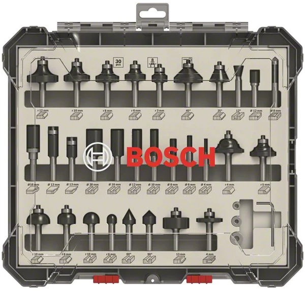 Coffret De Fraise Et Mèche Pour Défonceuse Fraise Mixte Bosch Queue De 8 Mm En Coffret Complet De 30 Outils 4 Coffret De Fraise Et Mèche Pour Défonceuse Fraise Mixte Bosch Queue De 8 Mm En Coffret Complet De 30 Outils – Image 2