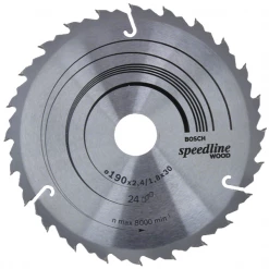 Lame De Scie Circulaire Bois ø 190 Mm Lame Scie Circulaire Bois Bosch Speedline Wood 190 Mm X 30 Mm 24 Dents