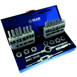 Izar Coffret De Tarauds Coffret Jeu De Tarauds à Main M3 à M12 Avec Porte-tarauds