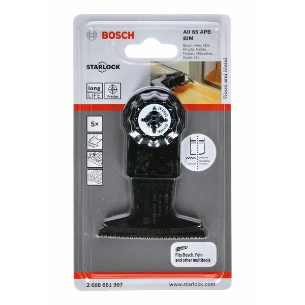 Lame Pour Outils Multifonction Lame Plongeante Bosch AII 65 APB Largeur 65 Mm Longueur 40 Mm Lot De 5 7 Lame Pour Outils Multifonction Lame Plongeante Bosch AII 65 APB Largeur 65 Mm Longueur 40 Mm Lot De 5 – Image 5