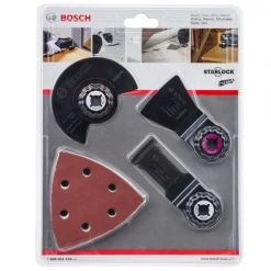 Accessoires Pour Outils Oscillants Multifonction Kit D'accessoires Bosch Starlock Universel Pour Outils Multifonctions