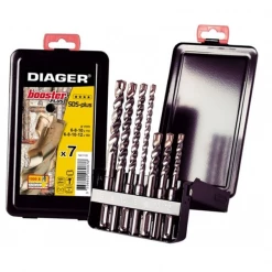 Assortiment Foret Béton Coffret De 7 Forets Béton Booster-plus Emmanchement SDS PLUS Diager 113D
