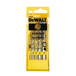 Assortiment Foret Béton Coffret 5 Forets Béton Dewalt Extreme Diamètre 4, 5, 6, 8, 10 Mm