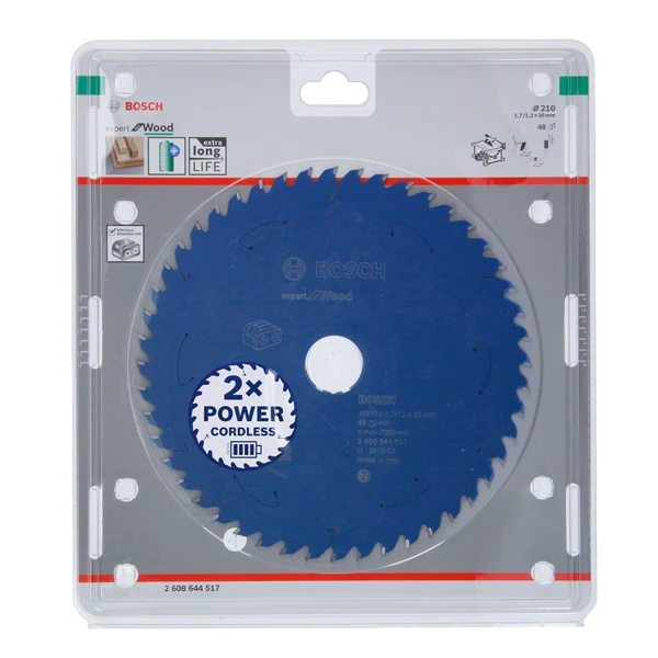 Lame De Scie Circulaire Bois ø 210 Mm Lame Scie Circulaire Sans Fil Bosch Expert Wood Ø210mm 1,7/1,2 X 30mm 4 Lame De Scie Circulaire Bois ø 210 Mm Lame Scie Circulaire Sans Fil Bosch Expert Wood Ø210mm 1,7/1,2 X 30mm – Image 2