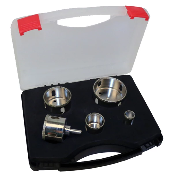 Couronnes Diamant Et Trépan Diamant Coffret De 5 Couronnes Diamantées Diam Industries SG-2001 3 Couronnes Diamant Et Trépan Diamant Coffret De 5 Couronnes Diamantées Diam Industries SG-2001