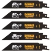 Lame De Scie Sabre Pour Le Métal Lame De Scie Sabre Métal Dewalt Extreme Bi-métal 203 Mm - Lot De 5 -Outil de coupe Soldes Boutique extreme