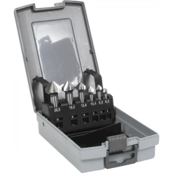 Fraises à Métaux Coniques Coffret De 6 Fraises Coniques HSS 3 Dents 2575 Izar 40515