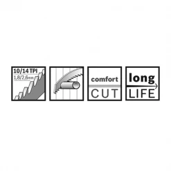 Lame De Scie Sabre Bois Et Métal Lame Scie Sabre Bois Métal Bosch S1122VF Wood Metal 225x19x0,9mm Lot X 5