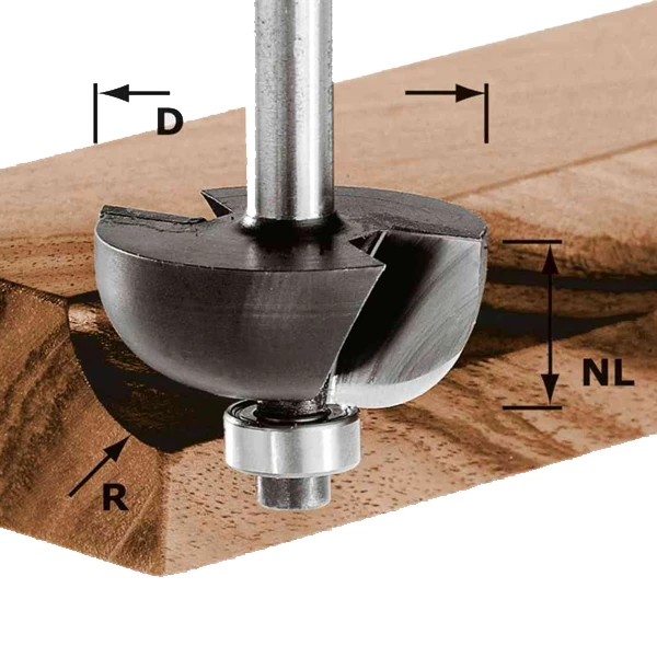 Fraise Et Disque Pour Affleureuse Fraise Gorge Creuse Festool HW S8 D31,7/R9,5 KL Queue Ø 8 Mm R 9,5 Mm 4 Fraise Et Disque Pour Affleureuse Fraise Gorge Creuse Festool HW S8 D31,7/R9,5 KL Queue Ø 8 Mm R 9,5 Mm – Image 2