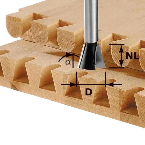 Fraise Et Disque Pour Affleureuse Fraise Queue D'aronde Festool HW S8 D20/17/15° Ø 20 Mm Longueur 17 Mm 4 Fraise Et Disque Pour Affleureuse Fraise Queue D'aronde Festool HW S8 D20/17/15° Ø 20 Mm Longueur 17 Mm – Image 2