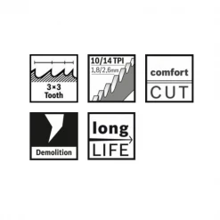 Lame De Scie Sabre Pour Le Métal Lame De Scie Sabre Métal Bosch S 1225 HBF Endurance 300x22x1,35 Mm 9 Lame De Scie Sabre Pour Le Métal Lame De Scie Sabre Métal Bosch S 1225 HBF Endurance 300x22x1,35 Mm -Outil de coupe Soldes Boutique hbf