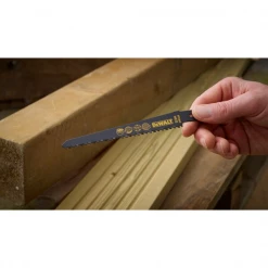 Lame De Scie Sabre Pour Le Bois Lame De Scie Sabre Bois Plastique Dewalt DT2362-QZ HCS 152 Mm - Lot De 5