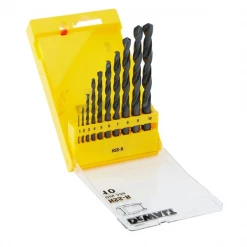 Coffret De Foret Métaux Coffret De 10 Forets à Métaux Dewalt DT5911-QZ Acier HSS-R - 1 à 10 Mm -Outil de coupe Soldes Boutique hsrr2