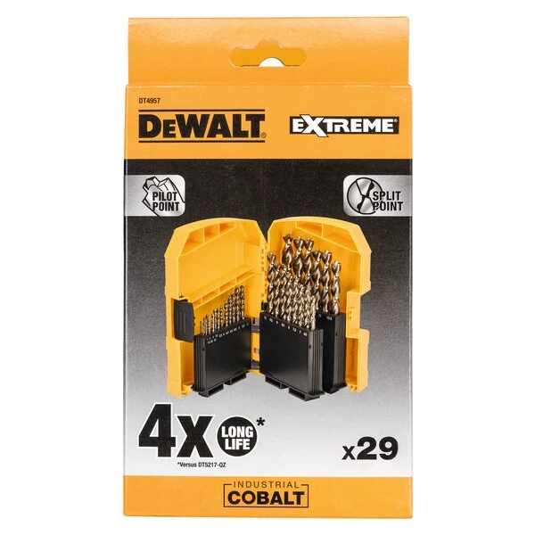 Coffret De Foret Métaux Coffret De 29 Forets à Métaux Dewalt DT4957-QZ HSS-CO - 1 à 13 Mm 4 Coffret De Foret Métaux Coffret De 29 Forets à Métaux Dewalt DT4957-QZ HSS-CO - 1 à 13 Mm – Image 2