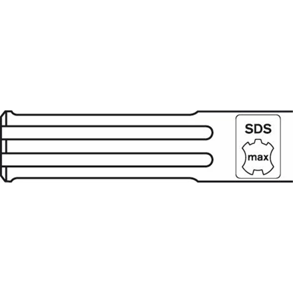 Foret Béton Et Burin Sds Max Porte Outil Pour Boucharde Et Plateau Damage 220mm Bosch 1618609003 4 Foret Béton Et Burin Sds Max Porte Outil Pour Boucharde Et Plateau Damage 220mm Bosch 1618609003 – Image 2