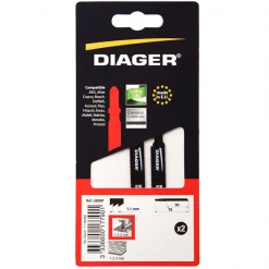 Lame De Scie Sauteuse Pour L'inox Ou L'aluminium Lame De Scie Sauteuse Diager Inox Denture Carbure 79 Mm - Lot De 2