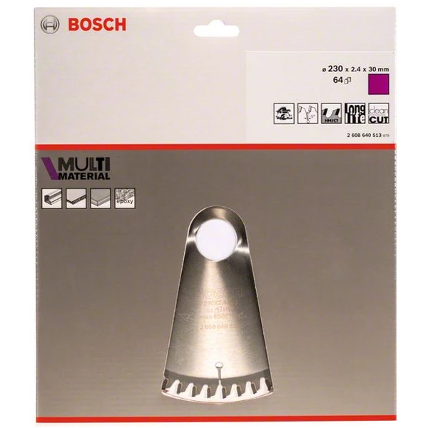 Bosch ø 230 Mm Lame De Scie Circulaire Multi-matériaux 230 X 30 X 2.4 Mm 2608640513 3 Bosch ø 230 Mm Lame De Scie Circulaire Multi-matériaux 230 X 30 X 2.4 Mm 2608640513