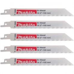Lame De Scie Sabre Pour Le Métal Lame Scie Récipro Tôle Fine Bi-Métal Flexible Makita - Lot De 5
