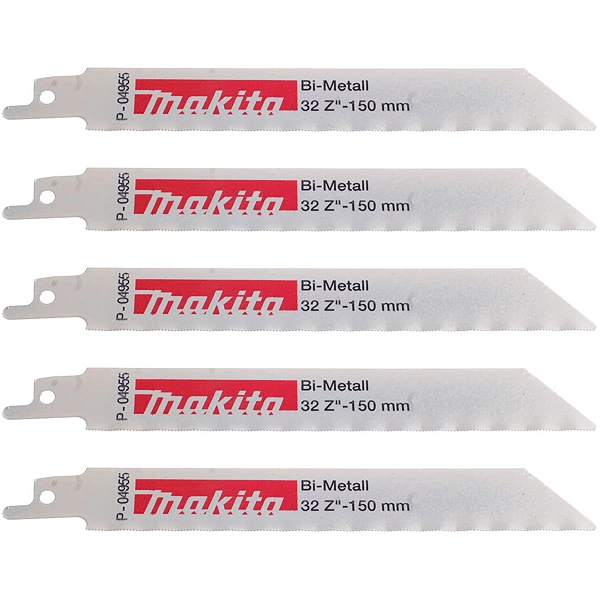 Lame De Scie Sabre Pour Le Métal Lame Scie Récipro Tôle Fine Bi-Métal Flexible Makita - Lot De 5 3 Lame De Scie Sabre Pour Le Métal Lame Scie Récipro Tôle Fine Bi-Métal Flexible Makita - Lot De 5