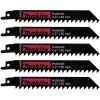 Lame De Scie Sabre Pour Le Bois Lame Scie Récipro Bois Humide Plâtre HCS Makita 4 Dents 150 Mm Lot De 5 -Outil de coupe Soldes Boutique lame bois