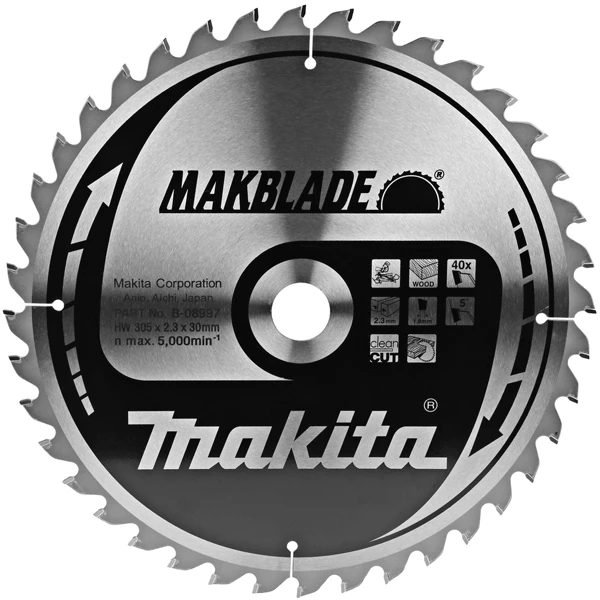 Lame De Scie Circulaire Bois ø 305 Mm Lame Scie Circulaire Bois TCT Makblade Makita Diamètre 305x30mm 40 Dents 3 Lame De Scie Circulaire Bois ø 305 Mm Lame Scie Circulaire Bois TCT Makblade Makita Diamètre 305x30mm 40 Dents