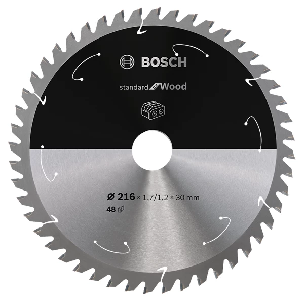 Lame De Scie Circulaire Bois ø 216 Mm Lame Scie Circulaire Bois Standard Wood Bosch Ø216mm 30x1,7mm 48 Dents 4 Lame De Scie Circulaire Bois ø 216 Mm Lame Scie Circulaire Bois Standard Wood Bosch Ø216mm 30x1,7mm 48 Dents – Image 2