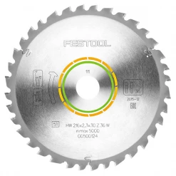 Lame De Scie Circulaire Bois ø 216 Mm Lame Scie Circulaire Festool HW 216x2,3x30 W36 Bois Plastiques Tendres